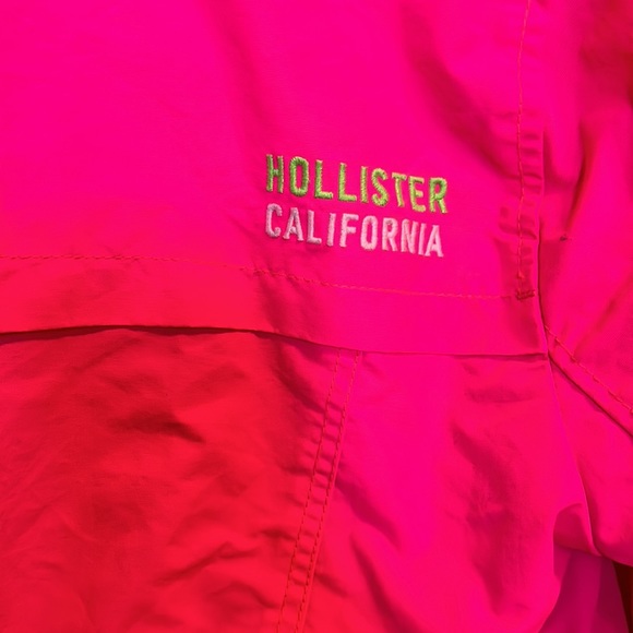 Hollister California medium hot pink fleece lined jacket - Picture 3 of 6
